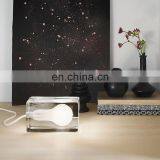 Современные гостиничные настольные лампы для спальни с стеклянными козырьками. LED настольная лампа в стиле 