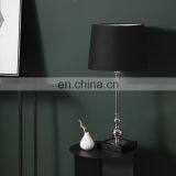 Оптовая продажа современной роскошной ночной лампы на металлической основе для гостиниц и домов, индивидуально изготовляемая настольная лампа