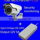 For Burglar Alarm Controller Adapter Black/white 12V 2A 5Apower Adapter Supply China With ROHS CE GS PSE Certifications thumbnail-1