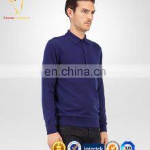 Best New Design 100% Cashmere Fashion Polo Sweater With Button for Men thumbnail-2