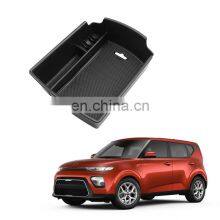 Interior Accessories Parts Silicone Armrest Rest Storage Box Center Control Console Organizer Tray For Kia Soul 2020-2021