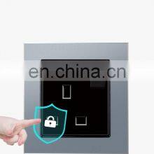 Type 86 UK/EU Standard Pop Socket The Wall Phone Socket Aluminum Alloy Panel Sockets And Switches Electrical 16A thumbnail-5