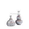 Hand Drawn Series Black Grey Colourful Hand Painted 3D Porcelain And Ceramic Vases For Home thumbnail-2
