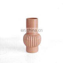 Amazon Hot Sale Wholesale China Pink Delicate Christmas Ball Flower Decorative Vases Wholesale Vase Home Ceramic Decor for Table thumbnail-3