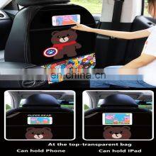 Autoaby Car Seat Back Cover Protector for Kids Cartoon Car Anti Kick Mat With Bag Waterproof Car Seat Back Anti Kick Pad thumbnail-5