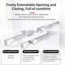 Remote Control Wifi Smart System Drapery Ceiling Mount Brackets Aluminium Motorized Electric Curtain Track thumbnail-4