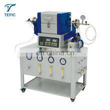 1200 Degree Laboratory Mini Vacuum Furnace Chemical Vapor Deposition System CVD Tube Furnace With Multiple Gas Channels thumbnail-2