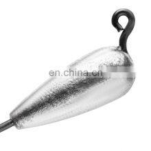 JOHNCOO 3g 4.5g 7g 9g Water Drop Shape Saltwater Freshwater Ice Fishing Jig Head Hook thumbnail-3