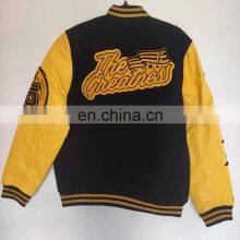 Custom Satin Varsity Jacket/ Custom Made Satin Varsity Jacket/ Satin Baseball Varsity Jacket thumbnail-2