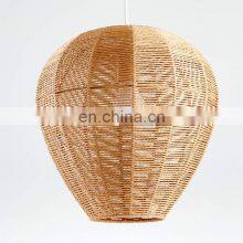 Hot Sale Best Price Jute Lampshade Rustic 100% Nature Straw Woven Rope Pendant Decor Home Vietnam Supplier