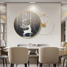 Modern luxury creative wall clock Living room art clock simple fashion decorative wall clock