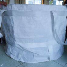 1000kg PP Big Bag Top Full Open Bottom Flat White Color Transport Packing Bags Cross Corner Loops thumbnail-4