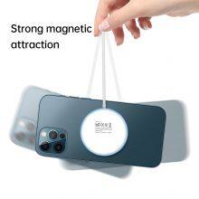 Magnetic Wireless Charger 15w for IP16-12 Magnet Charging Pad Chargers With Blue LED Light Strong Magnetic Mobile Phone Charge thumbnail-4