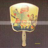 2016 Promotion PP Fan With Stick Handle, Cheap Handle Fan for Advertisment thumbnail-6