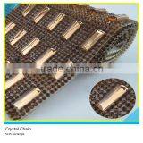 24*40 cm Rhinestone Mesh Sheet Heat Transfers 8*8 mm Aquamarine Square Crystal Trimming Sheet thumbnail-3