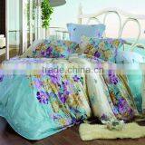 Reactive Dye Flower Print Bedding Cotton Duvet Cover Bed Set thumbnail-3