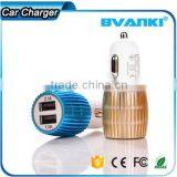 2016 Premium Aluminum Alloy 5V 2.4A Smart IQ Fast Charge USB Car Charger for Android Mobile Phone by Express Free Sample thumbnail-1