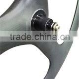 Oem Fixie Wheels 700c Track Bike Wheelset Full Carbon Fiber Racing Bicycle Rim 28inch Trispoke Clincher Rims Light Weight Rim thumbnail-3