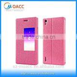 for Huawei Ascend p7 Smart Case With View Window,leather Smart Case Huawei Ascend p7