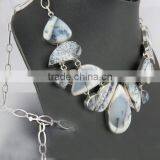 Beautiful Style Dandritic Opal Silver Necklace, Silver Jewelry Wholesaler, Handmade Silver Jewelry thumbnail-5