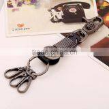 Handmade High Quality Real Ostrich Leather Keychain Leather Key Holder Key Chain thumbnail-4