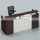 Black Wooden Used Reception Counters Modern Front Desk Design (SZ-RTB006-2) thumbnail-1