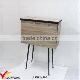 Vintage Simple Design Nightstand Box With Leg