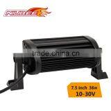 36W 7.5" 6000k Aluminum Profile for Lightstorm Offroad Driving Lamp Led Light Bar thumbnail-2