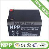 12v15ah NPP Rechargeable Storage Battery for Sunlight thumbnail-2
