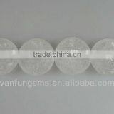 Loose Gemstone Crystal Rough Coin Beads Clear Quartz Coin Beads for Fashion and Jewelry Making thumbnail-5