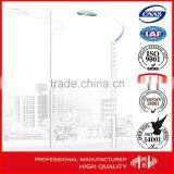 8 Meters Round Galvanized Steel Light Pole With 1.5M Single Arm thumbnail-2