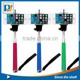 Extendable Wired cable Selfie Stick Phone Holder Remote Shutter Monopod for Smartphone