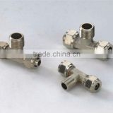 brass male thread tee for pneumatic