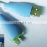 USB AM to MICRO +LED Flat Cable