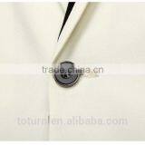 New Fashion Mens Slim Fitted Blazer Stylish White Blazer With One Buttton thumbnail-3