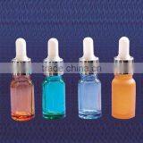 Coloured Glass Essential Oil Bottle With Dropper Cap