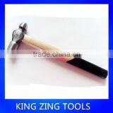Fully Polished Wooden Handle Ball Peen Hammer