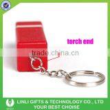 Customized Logo Plastic Led Flashlight Souvenir Keychain thumbnail-3