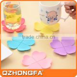 Four Leaf Clover Eco-friendly silicone cup coaster
