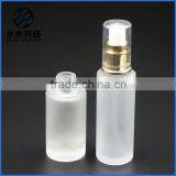 Luxury 100ml Frosted Airless Pump Glass Bottle Lotion Glass Bottle With Pump thumbnail-6