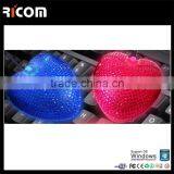 Top Selling Optical Wired USB Rhinestone Mouse,heart Shape Computer Mouse for Women thumbnail-3
