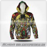 OEM Fashion Design Sublimation Printed Hoody Hoodie thumbnail-1