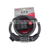hot selling good quality anti-theft bicycle cable lock spiral lock