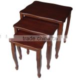 C176 3PCS Wooden Nesting Table Set