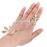 Double Maple Leaf Simple Knuckle Rings For Women Finger Decoration thumbnail-1