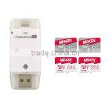 All in 1 USB 2.0 I-Flash Drive TF SD Memory Card Reader Speed Connect Mobile Phone and Computer Memory Stick Pro Duo Adapter thumbnail-2