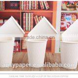 2016 Hot Sale Custom Printed Ripple Paper Cup for Milk/Tea/Coffee thumbnail-2