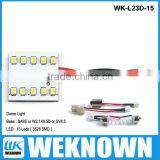 15LED 3528SMD Make Led Dome Light BA9S Car Led Light Car Dome Light Series 12v Led Ceiling Dome Light