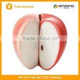 Onzing Good Quality 3d Red Apple Shaped Fruit Sticky Notes for Promotional Gift