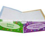 Decorative Paper Cardboard File Holder With Pocket